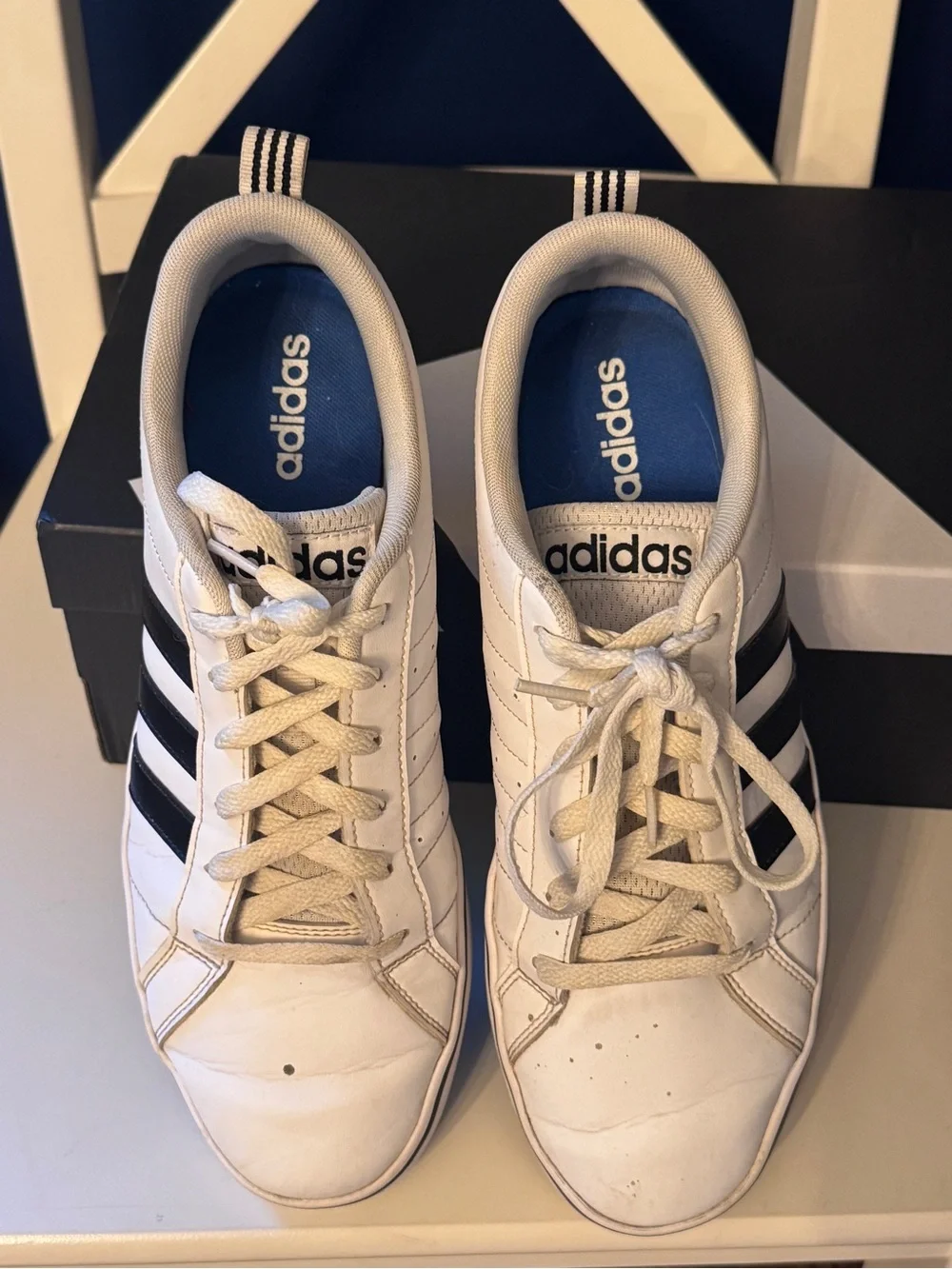 Men’s Adidas Black and White Grand Court Shoes